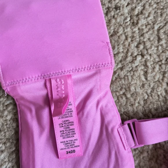 Skims Unlined Balconette Bra 34DD  Pink - Picture 7 of 10
